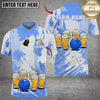 Maxcorners Bowling & Pins Funny Beer Lover Customized Name, Team Name 3D Shirt (4 Colors)