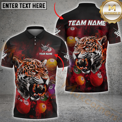 Maxcorners Billiard Jaguar Cue Customized Name, Team Name 3D Unisex Shirt