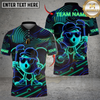Maxcorners Golf Neon Funny Character Personalized Name, Team Name 3D Shirt (4 Colors)