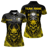 Maxcorners Yellow Smokes Skulls Dart Arrows Custom Dart Shirts For Men, Dart Team Jerseys LM064