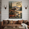 Maxcorners Wildlife Outdoor Mountain Game Animals Personalized Canvas Wall Art