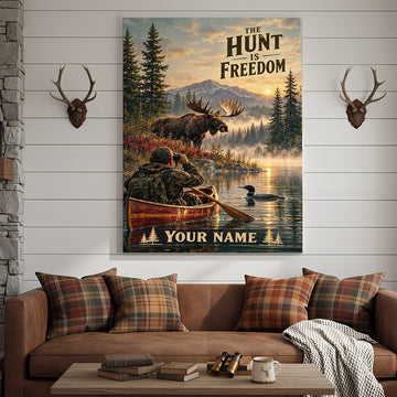 Maxcorners Wildlife Outdoor Mountain Game Animals Personalized Canvas Wall Art