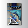 Maxcorners Marlin Fishing Deep Ocean Strike Art Personalized Name 3D Poster
