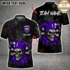 Maxcorners Joker Skull Darts Master Multicolor Personalized Name, Team Name 3D Shirt