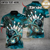 Maxcorners Full Throttle Frame Bowling Multicolor Customized Name, Team Name 3D Shirts