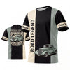 (5 Colors) Maxcorners Personalized Car Classic Muscle Car 3D T-Shirt - Cream Teal Road Legend and Classic Pickup Truck