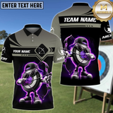 Maxcorners Archery Funny Cool Target Cartoon Personalized Name 3D Shirt