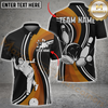 Maxcorners Bowling Pin Smash Multicolor Customized Name, Team Name 3D Polo Shirt