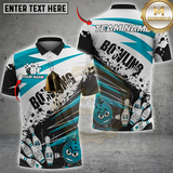 Maxcorners Bowling Funny Cartoon Graffiti Multicolor Customized Name, Team Name 3D Shirts