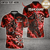 Maxcorners Darts Wolf & Lightning Dartboard Graphic Multicolor Customized Name, Team Name 3D Shirts