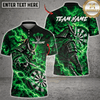 Maxcorners Darts Wolf & Lightning Dartboard Graphic Multicolor Customized Name, Team Name 3D Shirts