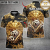 Maxcorners Darts Polar Bear King Crown Dartboard Graffiti Multicolor Customized Name, Team Name 3D Shirts