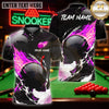 Maxcorners Billiard Apparel Badass Skull Player Multicolor Customized Name 3D Shirt