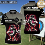 Maxcorners Archery Funny Cool Target Cartoon Personalized Name 3D Shirt