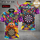 Maxcorners Darts Spider Personalized Name, Team Name 3D Shirt