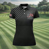 Maxcorners America 250 Freedom Patriotic Golf Polo Shirt, Women’s Golf Apparel, Golf Shirts For Women LM1507