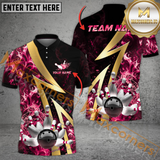 Maxcorners Ball And Pins Flame Smoke Bowling Jersey Multicolor Options Personalized Name, Team Name 3D Shirt