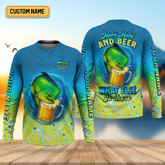 Maxcorners Mahi Mahi Fishing Shirt, Fishing SPF Shirt For Men, Gift For Fisherman, Fishing Shirts For Men