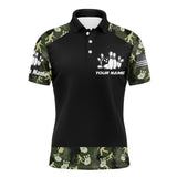 Maxcorners Bowling Camo Balls and Pin American Flag Bowling Customized Name And Team Name 3D Shirt