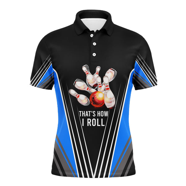 Maxcorners That's How I Roll Blue Bowling Bowling Customized Name 3D Shirt