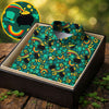 Maxcorners Shamrock Beer Lucky Four Leaf Clover St Patrick's Day Pot Of Gold Polo Shirts For Men, Golf Gift For Men