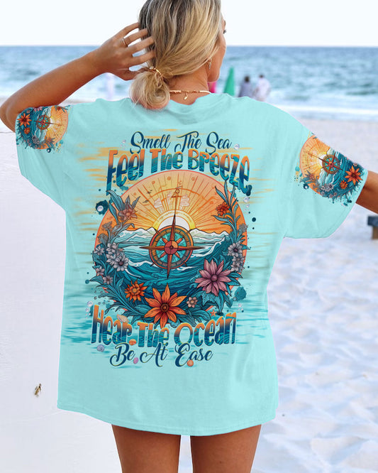 Maxcorners Smell The Sea Feel The Breeze Compass All Over Print LM2101