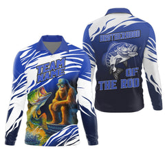 Maxcorners Brotherhood Of The Rod, Bigfoot Fishing Shirt, Long Sleeve Sun Shirt, Presents For Fishermen