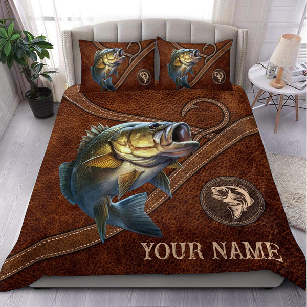 Maxcorners Custom Name Fishing Bedding Set