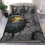 Maxcorners Custom Name Fishing Bedding Set