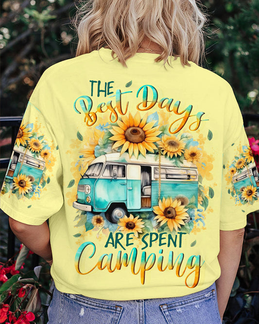Maxcorners The Best Day Are Spent Camping All Over Print LM2101