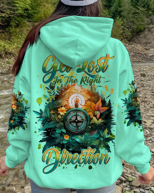 Maxcorners Get Lost In The Right Direction Compass All Over Print LM2101