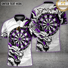 Maxcorners Dragon Dartboard Purple Strike Multioptions Personalized Name, Team Name Unisex 3D Shirt (4 Colors)