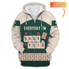 Maxcorners Custom Poker T Shirt Everyday Iâ€™m Shufflin Tee Green Card Deck Design for Poker PlayersLM1009