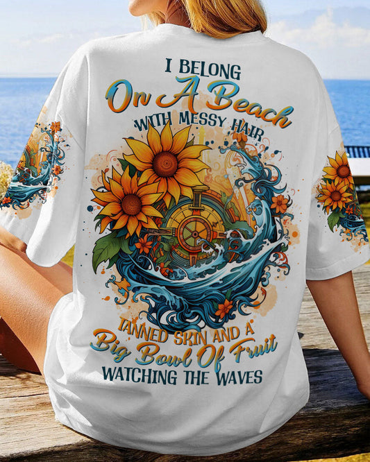 Maxcorners I Belong On A Beach Compass All Over Print LM2101