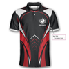 Maxcorners Sports Style Red Billiard Personalized 3D Unisex Shirt