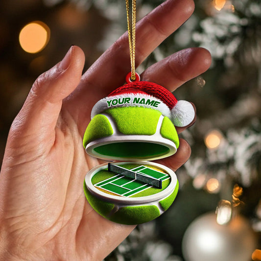Maxcorners Custom Name Tennis Ornament, Tennis Christmas Gift5 2D Flat LM2111
