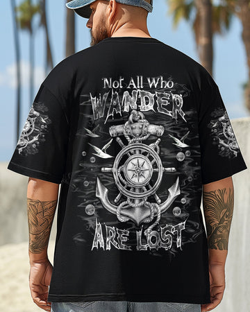 Maxcorners Not All Who Wander Are Lost Compass All Over Print LM1501