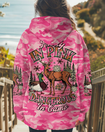 Maxcorners Pretty In Pink Hunting Camo All Over Print  LM1601