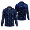 Maxcorners Shark Pattern Performance Fishing Shirts, SPF Shirt For Men, Hooded Fishing Shirt, Fishing Shirts For Men