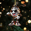 Maxcorners Custom Name Cool Golf Ball Acrylic Ornament, Christmas Golf Gift, Golf Xmas Ornaments, Cool Golf Gift LM1611