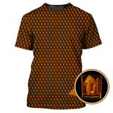 Maxcorners Golf & Bourbon Pattern Golf Shirt, Bourbon Golf Shirt For Men, Funny Men Golf Gift, Bourbon Golf Shirt For Golfers