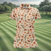 Maxcorners Colorful Western Cowboy Boots Pattern Hawaiian Golf Shirt, Ladies Golf Shirt, Women’s Golf Apparel (Copy) LM1507