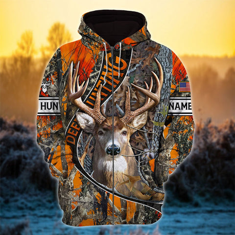 Maxcorners Hunting Is My Favorite Season Personalized Name 3D Shirt