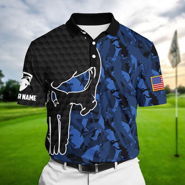 Max Corner Pride Crazy Skull Golf Lover, Cool Polo 3D AOP For Lovers Multicolor Custom Name