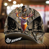 Maxcorners Epic Deer Hunting Zip Camo Pattern 3D Multicolor Personalized Cap