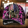 Maxcorners American Flag Bow Hunter Deer Hunting Camo Pattern 3D Multicolor Personalized Cap
