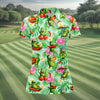 Maxcorners Funny Pickle Tomato Chili Tropical Hawaiian Golf Shirt, Golf Polo For Women, Printed Golf Shirt LM1507