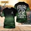 Maxcorners Custom Born To Go Fishing Long Sleeve Shirt, Funny Fisherman Gift for Men, Fishing UPF Shirts