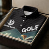 Maxcorners Custom Name Golf Course Club Bag Polo Shirt, Women’s Golf Polo, Golf Shirts For Women LM1507