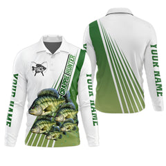 Maxcorners Crappie Hunter, Fishing UPF Shirts, Men Button Down Shirt, Presents For Fishermen, Mens Casual Shirts